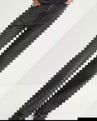 Levi's jeansi RIBCAGE WIDE LEG femei, culoarea negru A6081