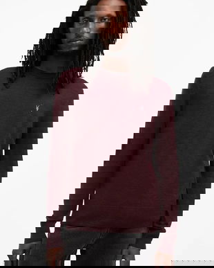 AllSaints pulover de lana MODE barbati, culoarea gri, M002KZ