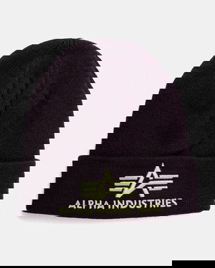 Alpha Industries caciula culoarea violet, din tesatura neteda