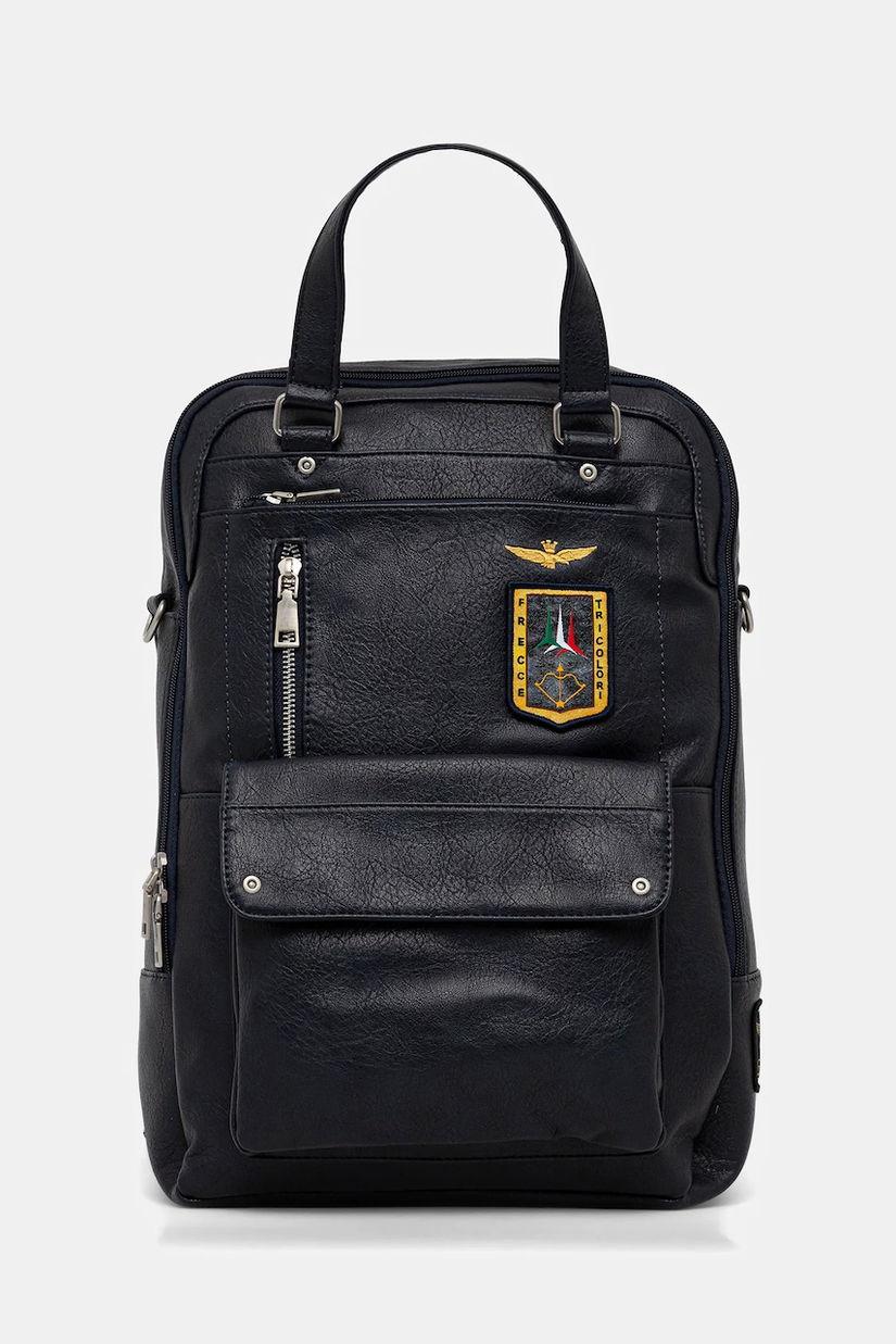 Aeronautica Militare rucsac culoarea maro, mare, neted