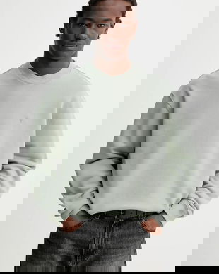 AllSaints hanorac de bumbac culoarea verde, uni, M016ND