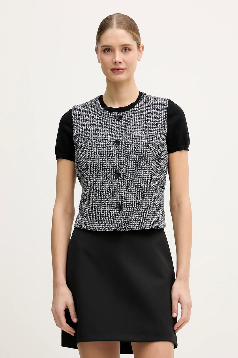 Dkny vestă culoarea bleumarin, un singur rand de nasturi, UK5TV354