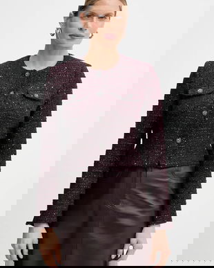 Morgan sacou culoarea bordo, un singur rand de nasturi, uni, VIKAVA