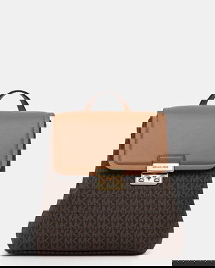 MICHAEL Michael Kors rucsac culoarea maro, mic, cu model, 30F5G2RB1B