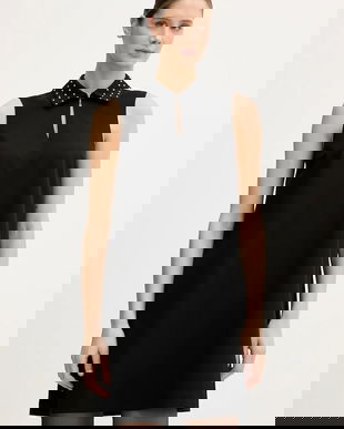 United Colors of Benetton rochie culoarea negru, mini, drept, 4E6QDV0C0