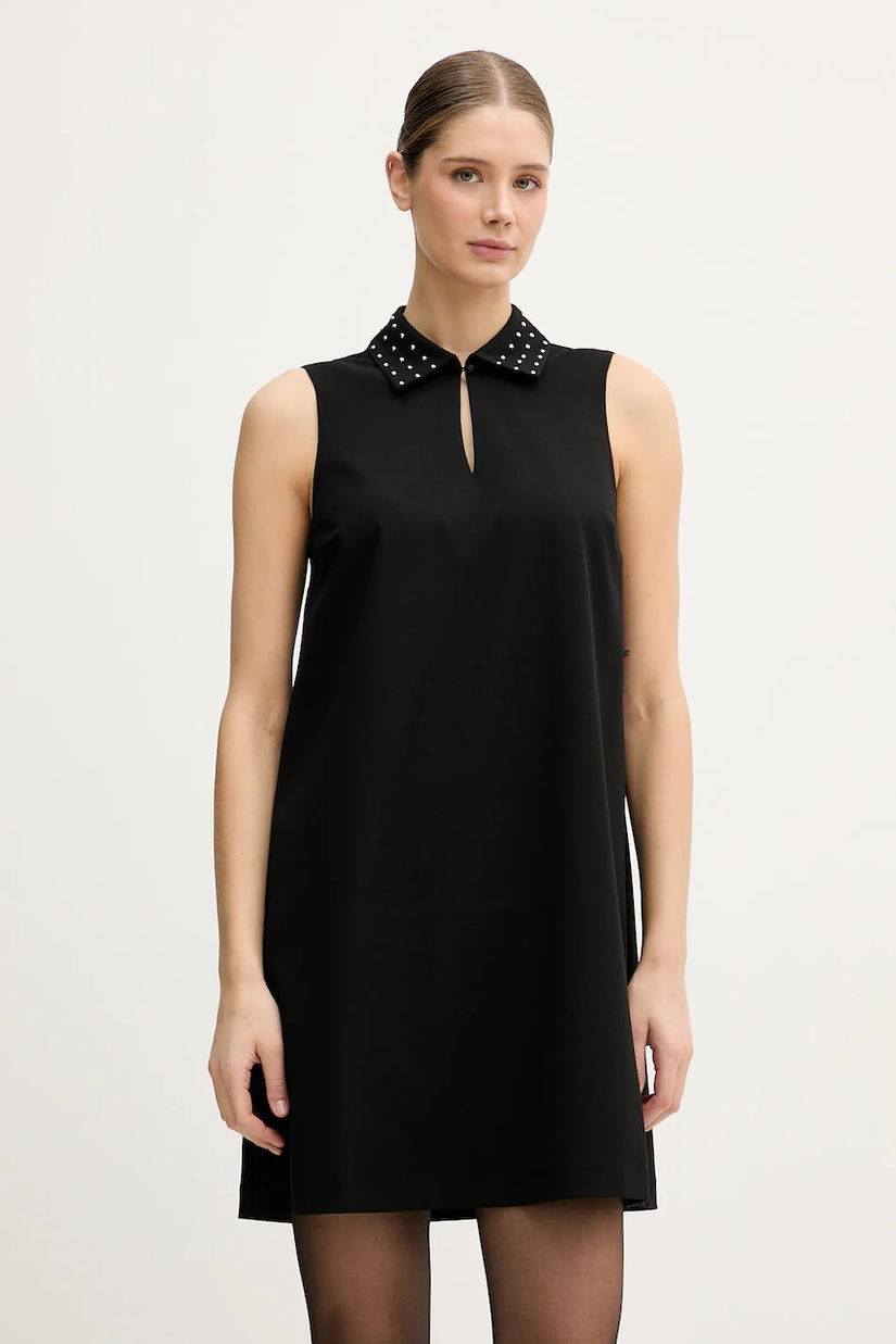 United Colors of Benetton rochie culoarea negru, mini, drept, 4E6QDV0C0