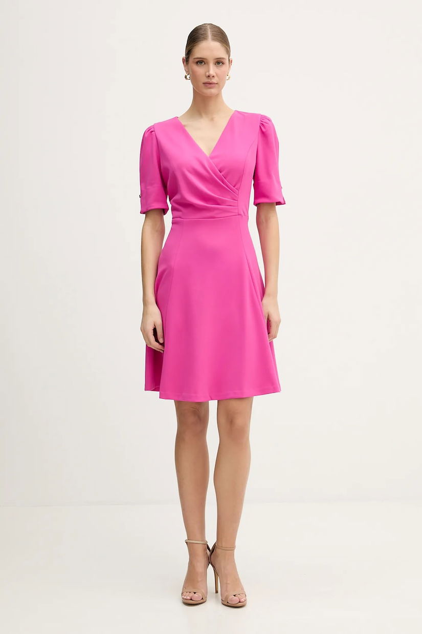 Dkny rochie culoarea violet, mini, evazati, DD6A127A