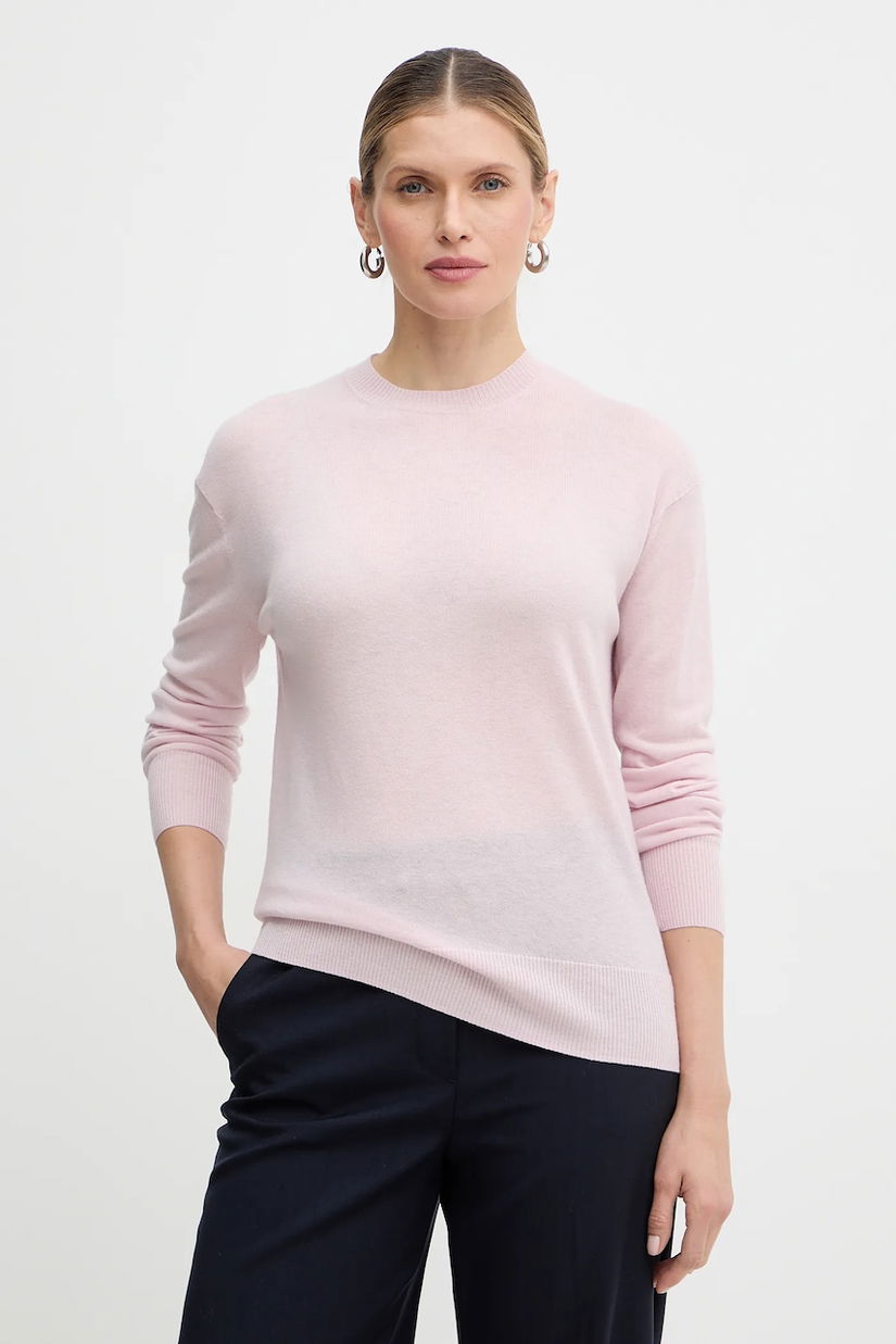 Weekend Max Mara pulover de lână VENTO culoarea roz, light, 2615361021600