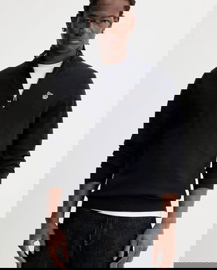 PS Paul Smith pulover de bumbac culoarea bleumarin, light, cu turtleneck, M2R-872XZ-M21858