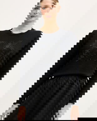 Dkny pulover de bumbac culoarea negru, DJ5R0840