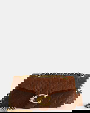 Coach geantă de mână din piele întoarsă Tabby 26 culoarea maro, CCK49