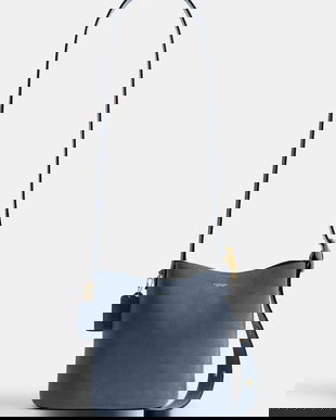 Coach geantă de mână din piele întoarsă Suede Bleecker Bucket 21 CCW84