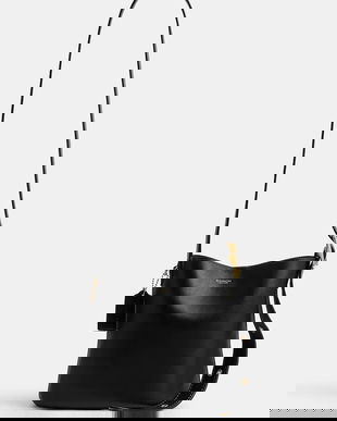 Coach geantă de piele Bleecker Bucket Bag 21 culoarea gri, CCX07