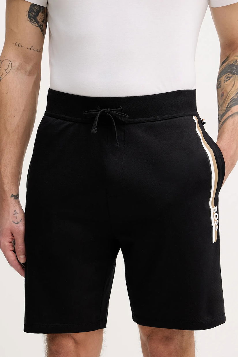 BOSS pantaloni scurți din bumbac Authentic Shorts culoarea negru, 50554778