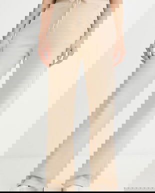 Weekend Max Mara pantaloni de trening VOLIERA culoarea bej, uni, 2615781021600