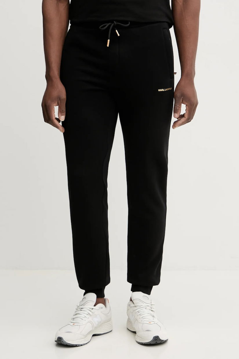 Karl Lagerfeld pantaloni de trening culoarea negru, uni, 561910.705006