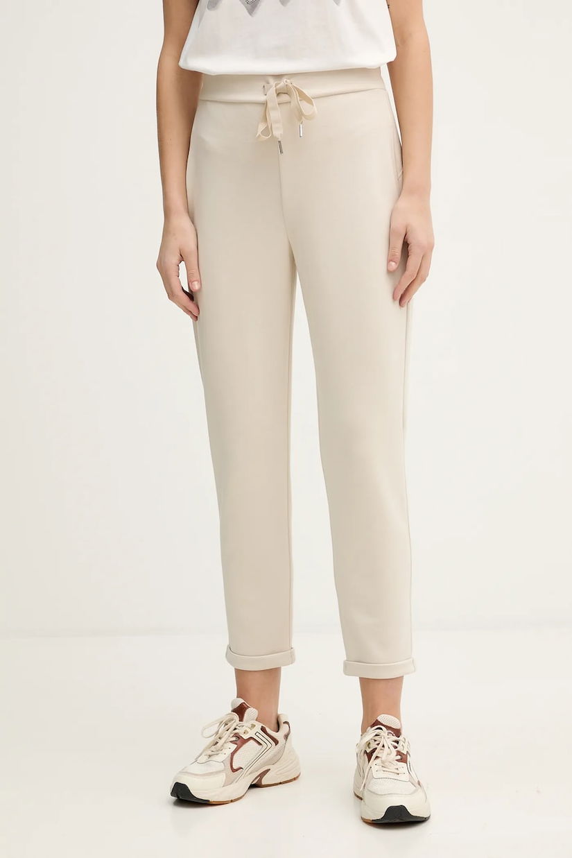 Joseph Ribkoff pantaloni de trening culoarea bej, uni, 261606