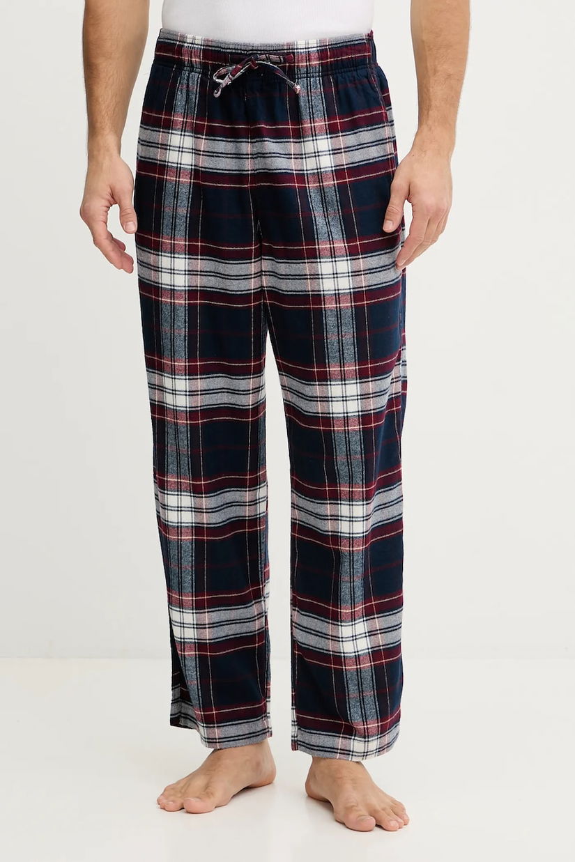 Hollister Co. pantaloni de pijama culoarea bleumarin, cu model, KI313-5008-206