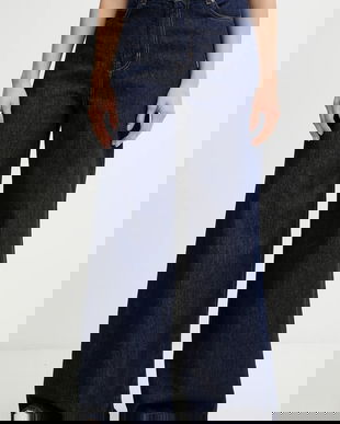 Weekend Max Mara jeans VEGA culoarea bleumarin, 2615181041600