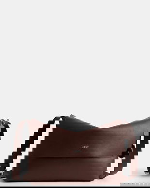 Coach geantă de piele Ludlow Messenger culoarea maro, CCB58