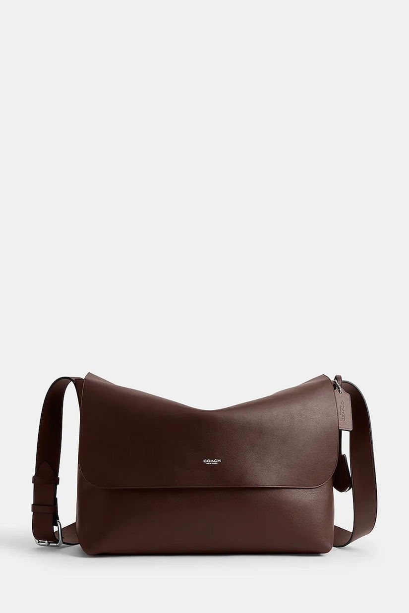 Coach geantă de piele Ludlow Messenger culoarea maro, CCB58
