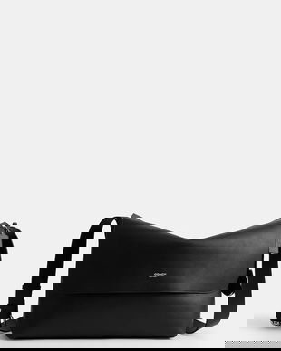 Coach geantă de piele Ludlow Messenger culoarea negru, CCB58