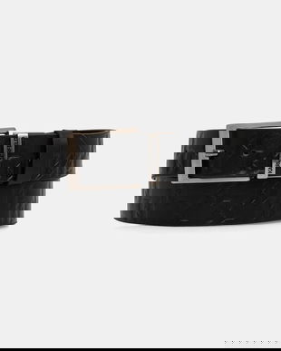 Karl Lagerfeld curea de piele cu două fețe culoarea negru, 561454.815302