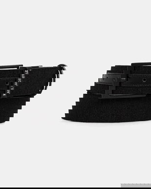 Karl Lagerfeld curea cu două fețe culoarea negru, 561115.805302