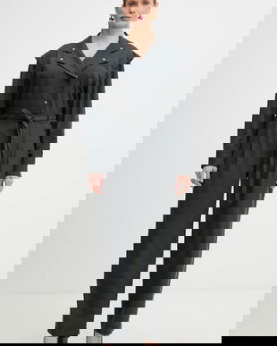 BOSS Orange salopeta C Darima culoarea gri, cu decolteu in v, 50552355