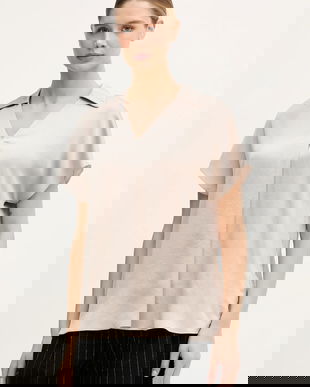 Joseph Ribkoff bluză culoarea bej, uni, 261191