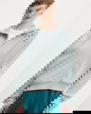 adidas bluză Essentials culoarea verde, cu glugă, cu imprimeu, KF0015