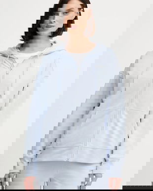 Dkny bluză cu glugă, uni, DP6J9665