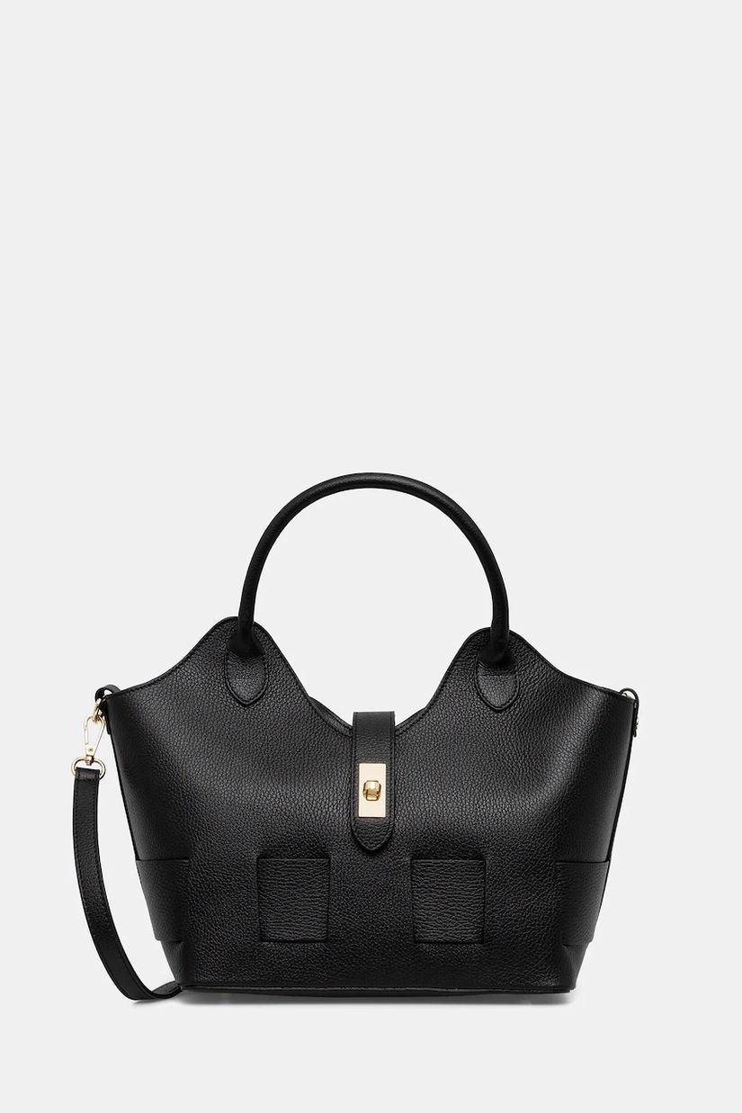 Answear.LAB poseta de piele culoarea negru