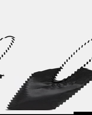 Answear.LAB poseta de piele culoarea negru