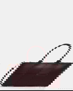 Answear.LAB poseta de piele culoarea bordo