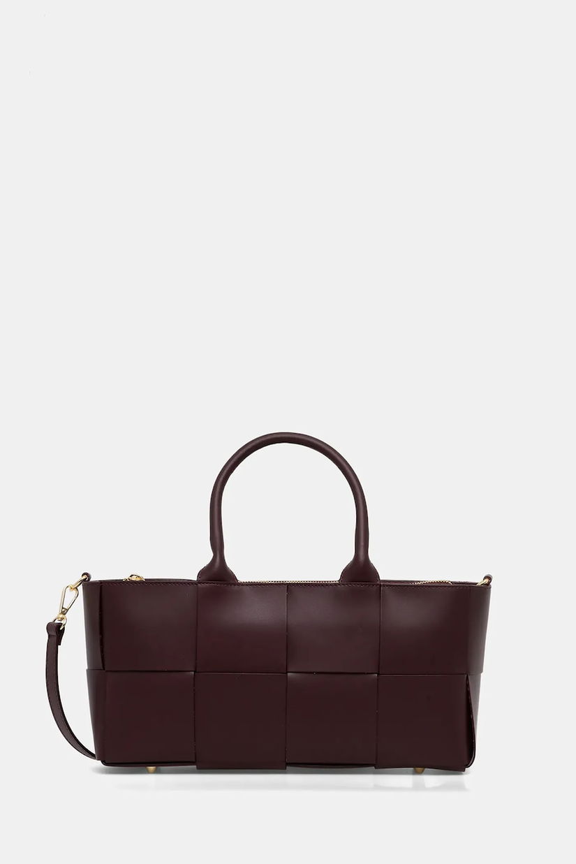 Answear.LAB poseta de piele culoarea bordo