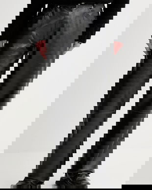 MM6 Maison Margiela pantaloni pantaloni scurți negri drepti pentru bărbați SH2LA0045.M35455.900