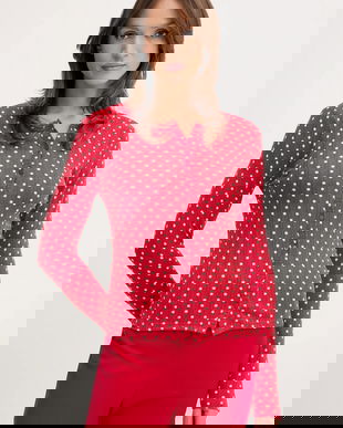 Abercrombie & Fitch longsleeve de pijama culoarea roșu, KI146-5107-500