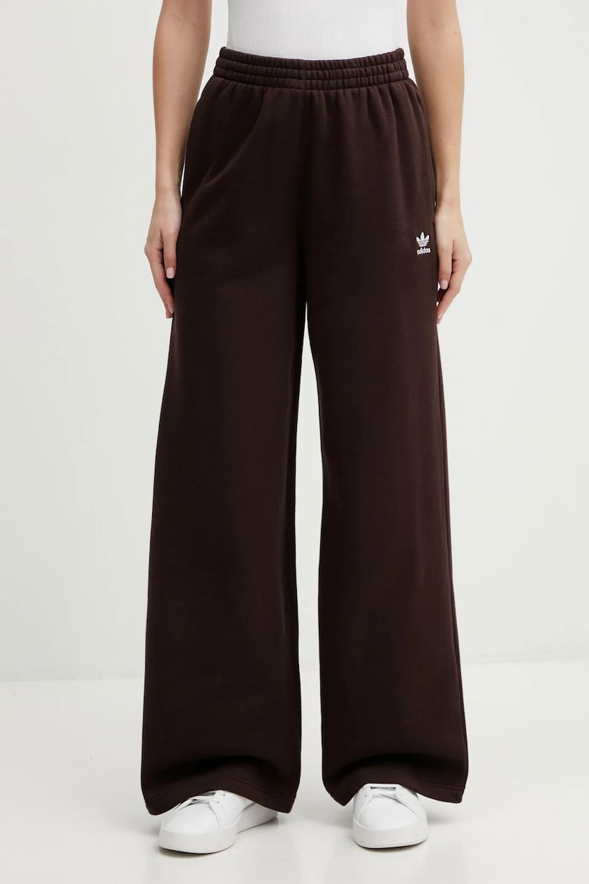 adidas Originals pantaloni de trening Essentials culoarea maro, uni, KC9135