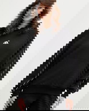 adidas bluză Stadium culoarea negru, cu glugă, uni, KB4955