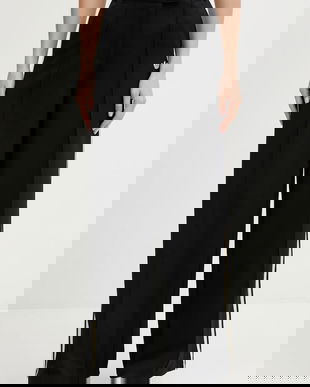 adidas Originals pantaloni Manager Pants culoarea negru, drept, high waist, KD2963