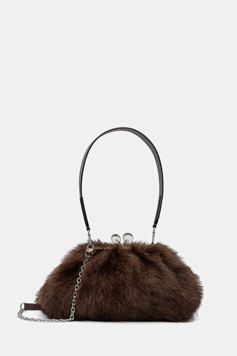 Weekend Max Mara poșetă AORTENSIA culoarea maro, 2615511134600