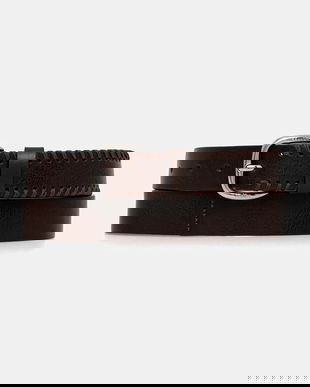 Weekend Max Mara curea de piele ABINGO culoarea maro, 2615501044600