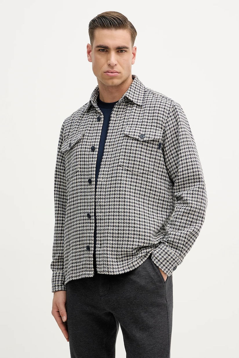 Joop! cămașă culoarea bleumarin, cu guler clasic, regular, 30101727