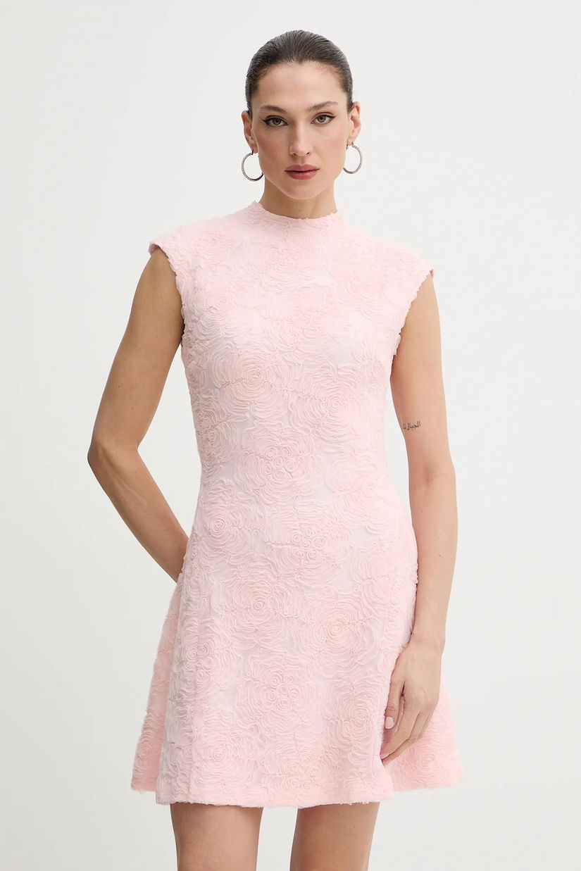 Rotate rochie culoarea roz, mini, mulată, 1152301809