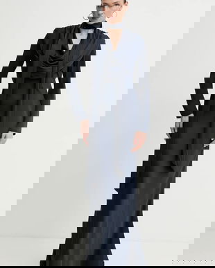 Rotate rochie culoarea bleumarin, maxi, drept, 1154392318