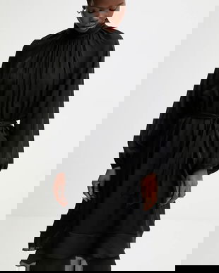 Answear.LAB rochie culoarea negru, mini, evazati