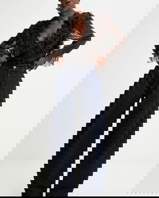 Answear.LAB jeansi culoarea albastru marin