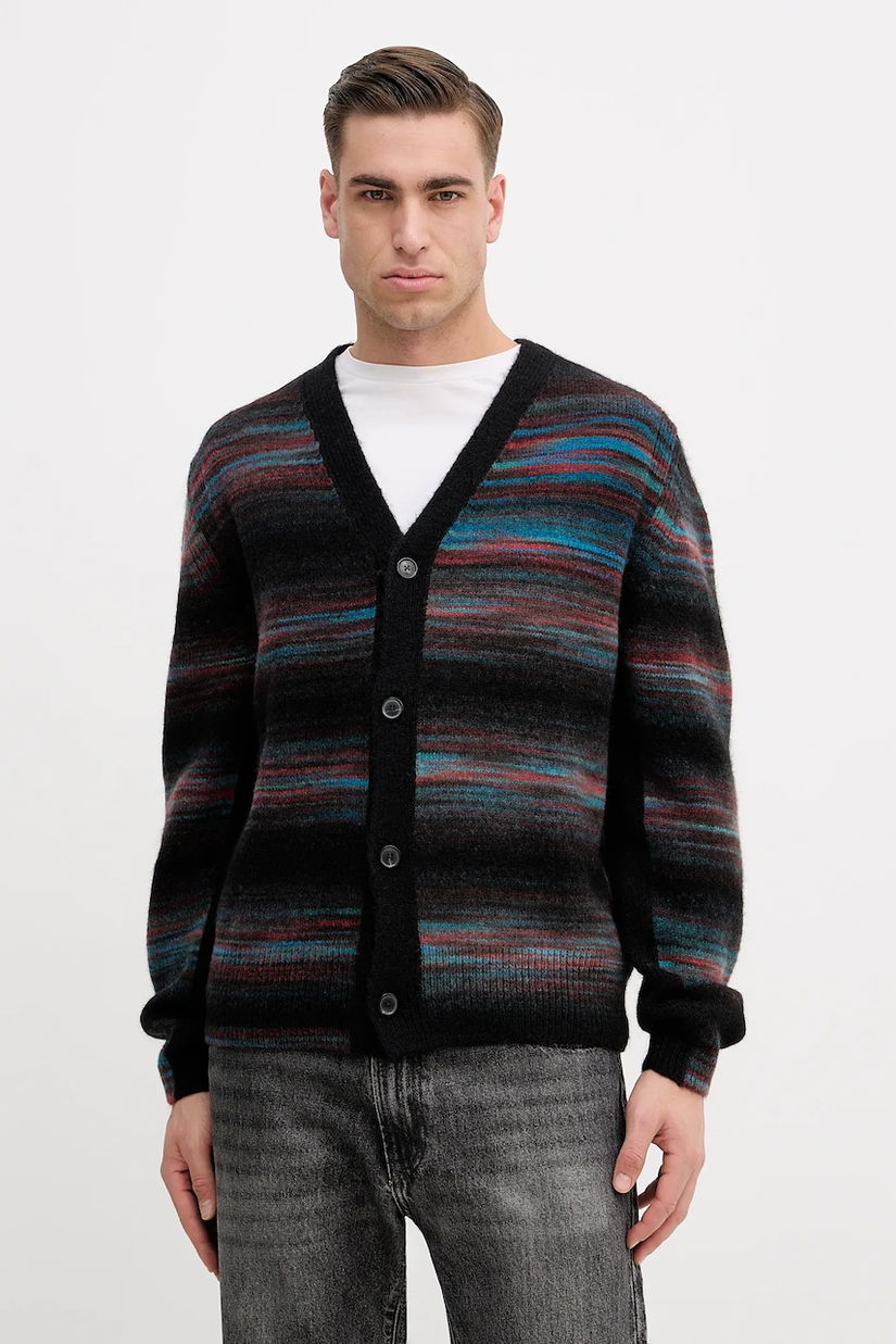 Paul Smith cardigan din amestec de lână culoarea negru, M1R-568Z-T02830