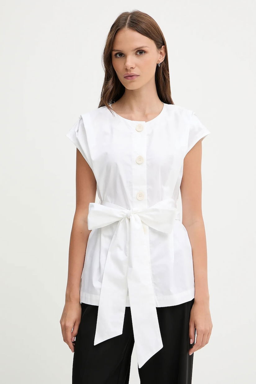 Pedro del Hierro cămașă din bumbac culoarea bej, regular, 7659077